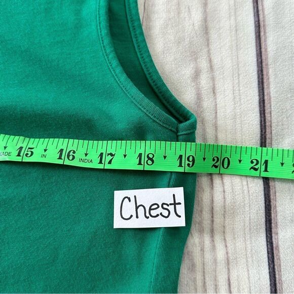 Abercrombie & Fitch Celtic Green Sleeveless Mock Neck Shirt Adult Size Large - Picture 3 of 6